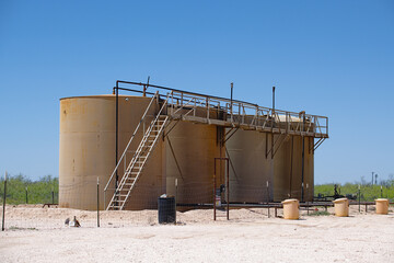 Crude oil storage tank batteries