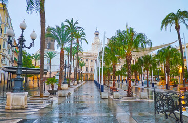 The rain in Cadiz, Spain © efesenko