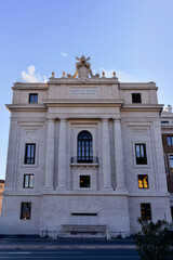 Fototapeta na wymiar A beautiful ancient building on Via della Conciliazione in Rome, Italy.