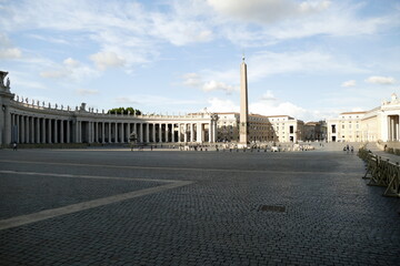 Naklejka premium St. Peter's Square,Basilica of Saint Peter and the Vatican,Rome,Italy