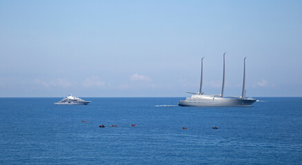 Monaco, Monaco, June 18th 2019, Yacht A seen at Monaco