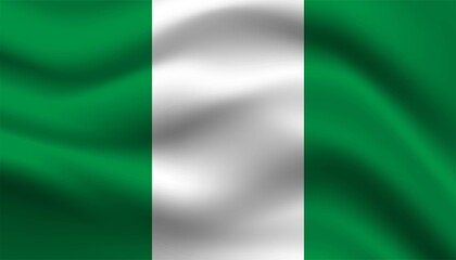 Flag of Nigeria background template.