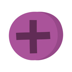 medical cross health care isolated design icon