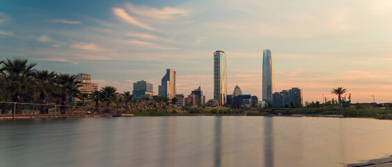 Atardecer en Santiago de Chile