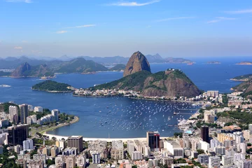 Cercles muraux Copacabana, Rio de Janeiro, Brésil View of the Rio de Janeiro City