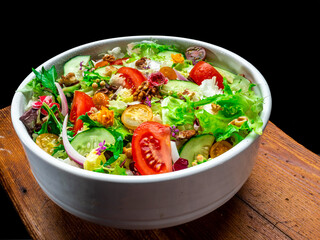 Salad of different types of lettuce