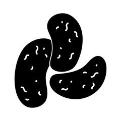 bacteria virus contagious biohazard isolated design icon