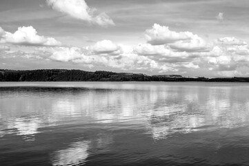 Fototapeta premium Lake & Sky & clouds