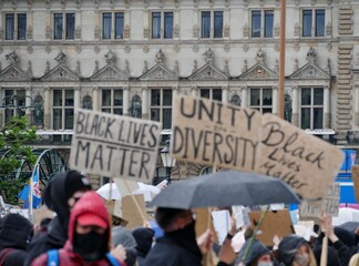 Demo in Hamburg black lives matter