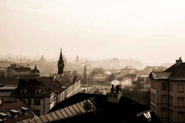Mala Strana fog. Prague