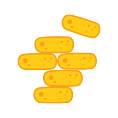 virus bacteria microbiology microscope sick isolated icon design