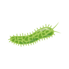 bacteria parasite virus contagious biohazard isolated design icon