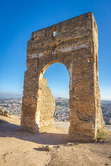 Ancient Marinid tombs and mausoleum ruins in Meknes, Morocco during various times of day.
