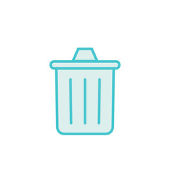 Trash can icon template 