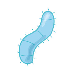 bacteria virus contagious biohazard isolated design icon