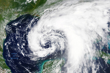 Tropical Storm Cristobal heading towards Louisiana, USA in June 2020 - Elements of this image furnished by NASA - 356526686