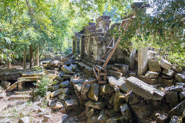 Beng Mealea Temple is a temple in the Angkor Wat style located east of the main group of temples at Angkor, Siem Reap, Cambodia.