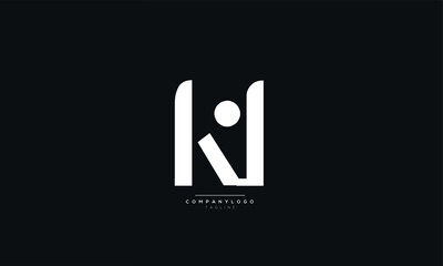 Fototapeta na wymiar KL Letter Logo Alphabet Design Icon Vector Symbol