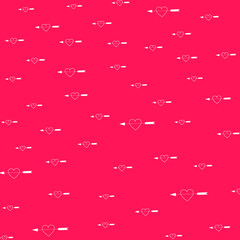 Beautiful hearts with arrows