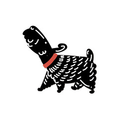 dog life vector illustration