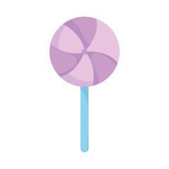 sweet candy in stick isolated design icon white background