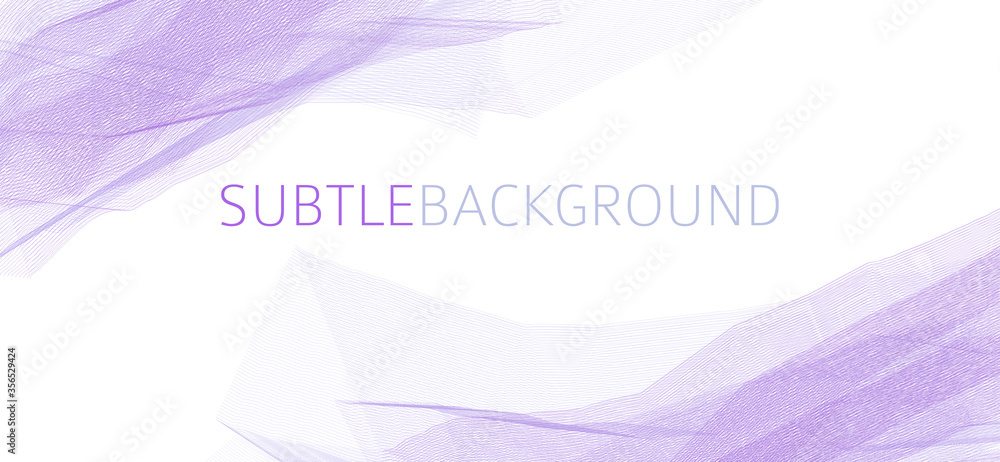 Poster Minimal background with light violet thin lines. Subtle vector graphics