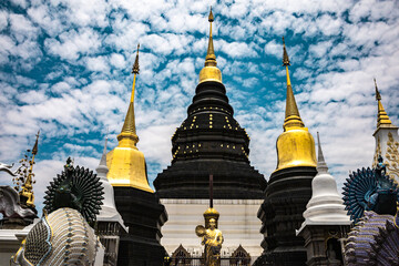 Fototapeta premium CHIANGMAI, THAILAND, Wat Den Salee Sri Muang Gan (Wat Ban Den) is a Lanna-style Buddhist temple. 