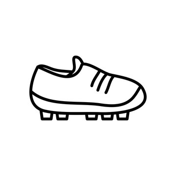 soccer shoes icon, line style