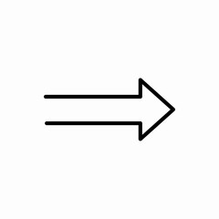 Outline arrow icon.Arrow vector illustration. Symbol for web and mobile