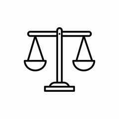 Outline balance icon.Balance vector illustration. Symbol for web and mobile