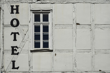 facade of a historic hotel