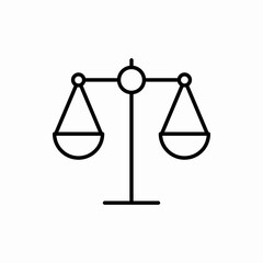 Outline balance icon.Balance vector illustration. Symbol for web and mobile