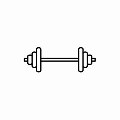 Outline barbell icon.Barbell vector illustration. Symbol for web and mobile