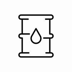 Outline barrel oil icon.Barrel oil vector illustration. Symbol for web and mobile