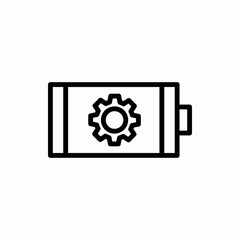 Outline battery icon.Battery vector illustration. Symbol for web and mobile