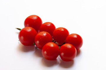 red currant on white background