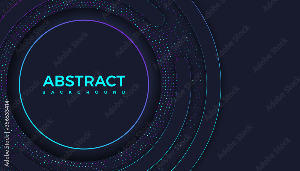 Aufkleber modern gradient bright color. geometric background. abstract website landing page with circles illus