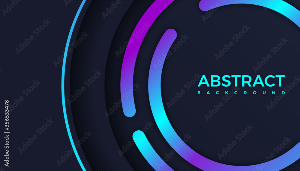 Aufkleber modern gradient bright color. geometric background. abstract website landing page with circles illus