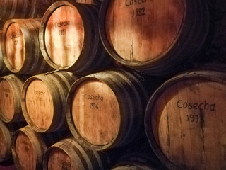 barrels of wine