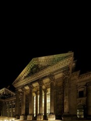 Fototapeta na wymiar Bundestag parliament at night in Berlin