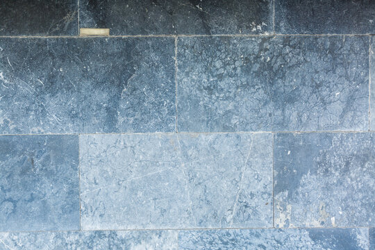 Natural slate tile paving, gray tile