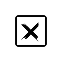 Fototapeta premium Cross mark icon