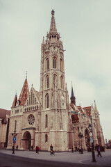 Fototapeta na wymiar Matthias Church or Church of Our Lady of Buda, Budapest, Hungary