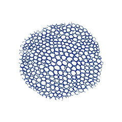 abstract blue background made of spheres