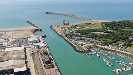 aerial view of barcelona spain