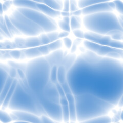 Blurry blue gradient glitch abstract artistic texture background. Wavy irregular bleeding dye seamless pattern. Digital ombre distorted all over print. Variegated modern watercolor effect backdrop.  © Limolida Studio