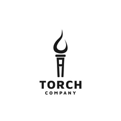  Initial A  for torch logo design vector, image stock