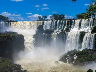 waterfall in Iguazu falls Brazil
