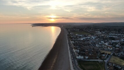 Obraz premium sunset over the city