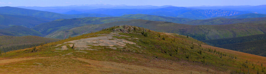 Tundra landscape Top of the World Highway Alaska